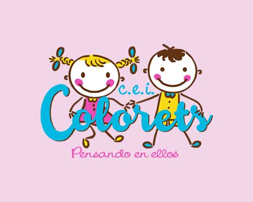 Logotipo de la escuela infantil Colorets